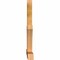 Ekena Millwork Redmond Rough Sawn Timber Gable Bracket, Western Red Cedar, 108"W x 68"H x 6"D x 6"F, 15/12 Pitch GBW108X68X0606RED00RWR - alternate 2